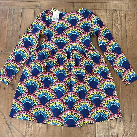 Mini Boden colorful floral rainbow jersey dresss nwt - Picture 5 of 5